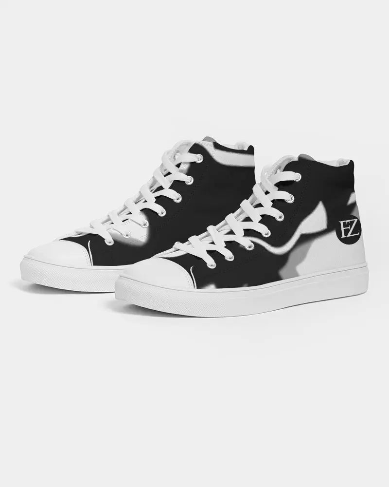 THE WHITE BULL Men's Hightop Canvas Shoe Kin Custom