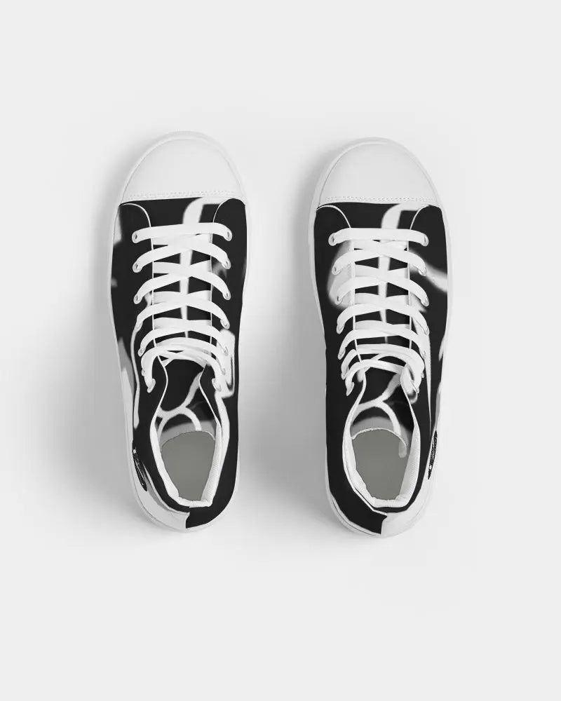 THE WHITE BULL Men's Hightop Canvas Shoe Kin Custom