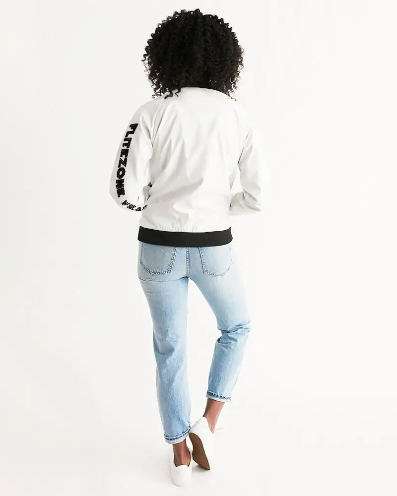 THE WHITE  BULL Women's Bomber Jacket Kin Custom