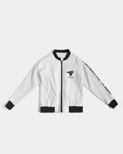 THE WHITE  BULL Women's Bomber Jacket Kin Custom