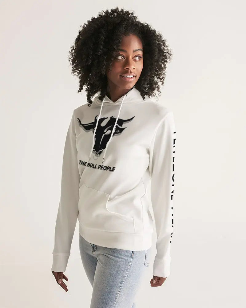 THE WHITE  BULL Women's Hoodie Kin Custom