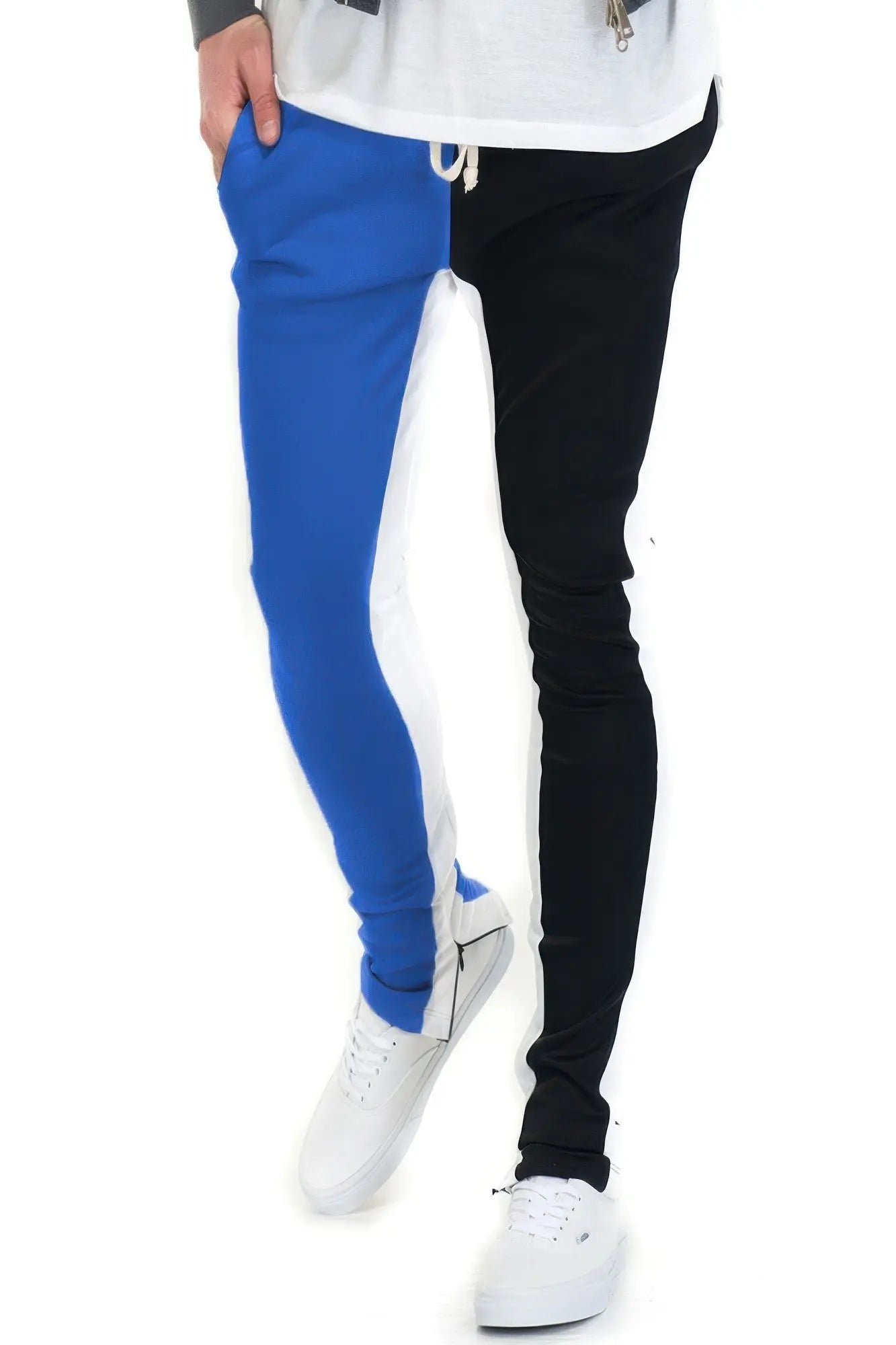 Two Tone Color Block Track Pant Jogger CCWHOLESALECLOTHING