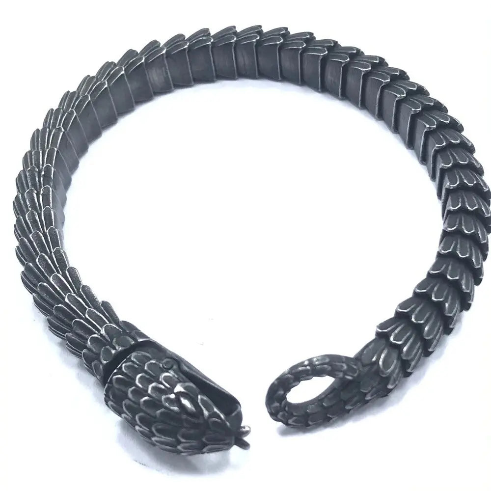 Vintage Viking Dragon Bracelet Men Fashion Punk 316L Stainless Steel Viking Bracelet Biker Nordic Amulet Jewelry Dropshipping FZwear