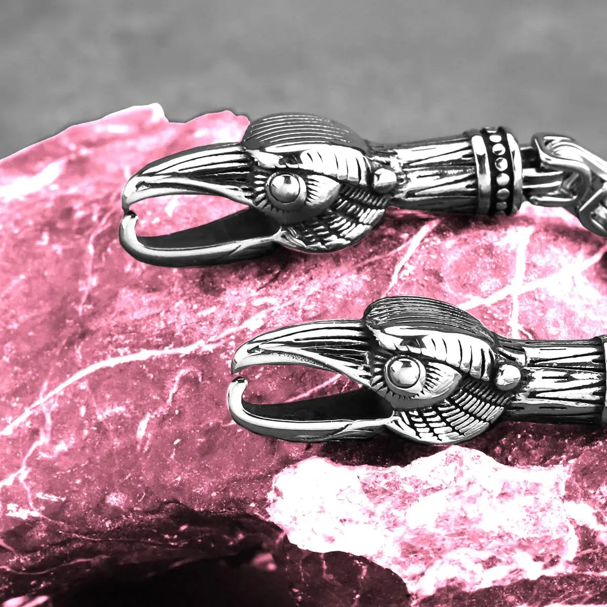 Vintage Viking Thor Hammer Anchor Pendant Odin Crow Necklace Men's Stainless Steel Celtic Knot Amulet Vikings Jewelry Gift FZwear