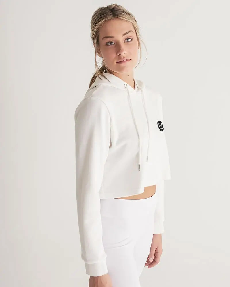 WHITE FLITE Women's Cropped Hoodie Kin Custom