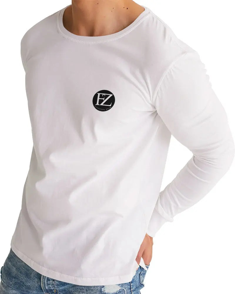 WHITE ZONE Men's Long Sleeve Tee Kin Custom