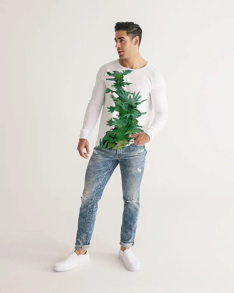 WHITE ZONE UPGRADED Men's Long Sleeve Tee Kin Custom