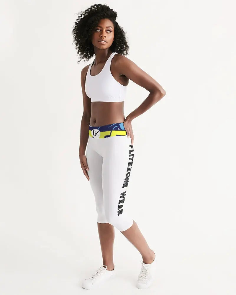 WHITE ZONE Women's Mid-Rise Capri Kin Custom