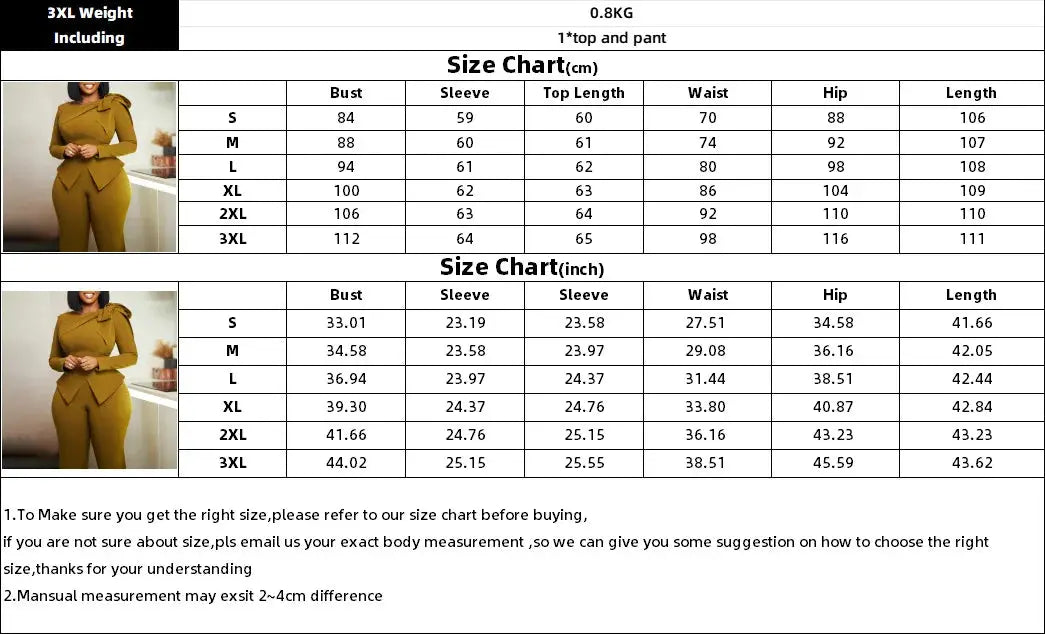 Women Two Pieces Set Butterfly Knot Slim Fit Slit Fashionable Cut Top and High Waisted Pants Set Autumn Winter Office Ladies New FZwear