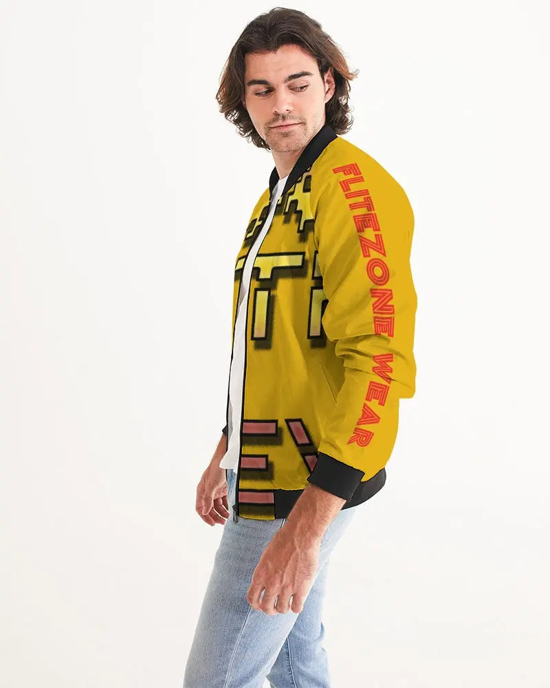 YELLOW ZONE Men's Bomber Jacket Kin Custom