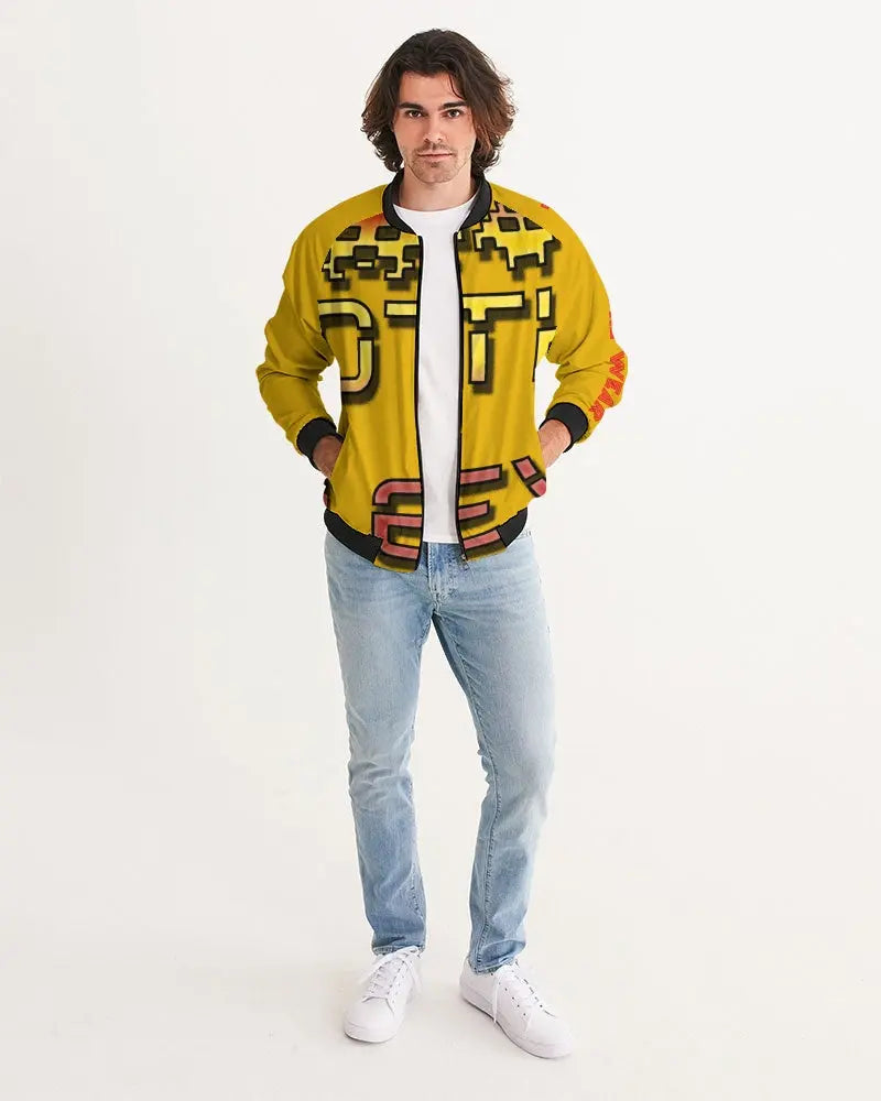 YELLOW ZONE Men's Bomber Jacket Kin Custom