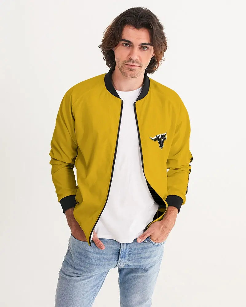 YELLOW ZONE Men's Bomber Jacket Kin Custom