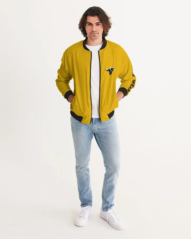 YELLOW ZONE Men's Bomber Jacket Kin Custom