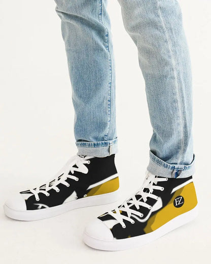 YELLOW ZONE Men's Hightop Canvas Shoe Kin Custom