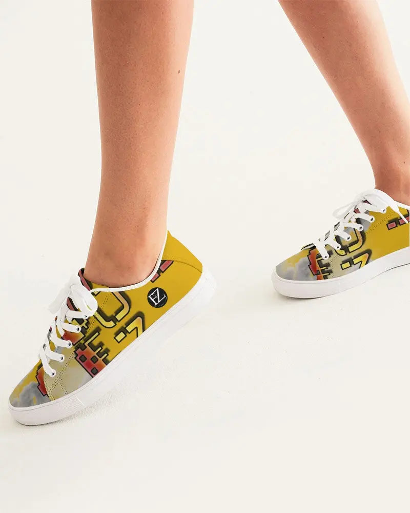 YELLOW ZONE Women's Faux-Leather Sneaker Kin Custom