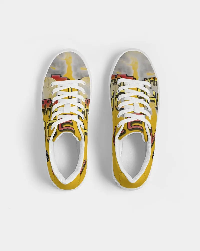 YELLOW ZONE Women's Faux-Leather Sneaker Kin Custom