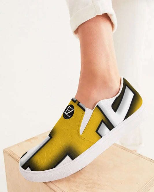 YELLOW ZONE Women's Slip-On Canvas Shoe Kin Custom