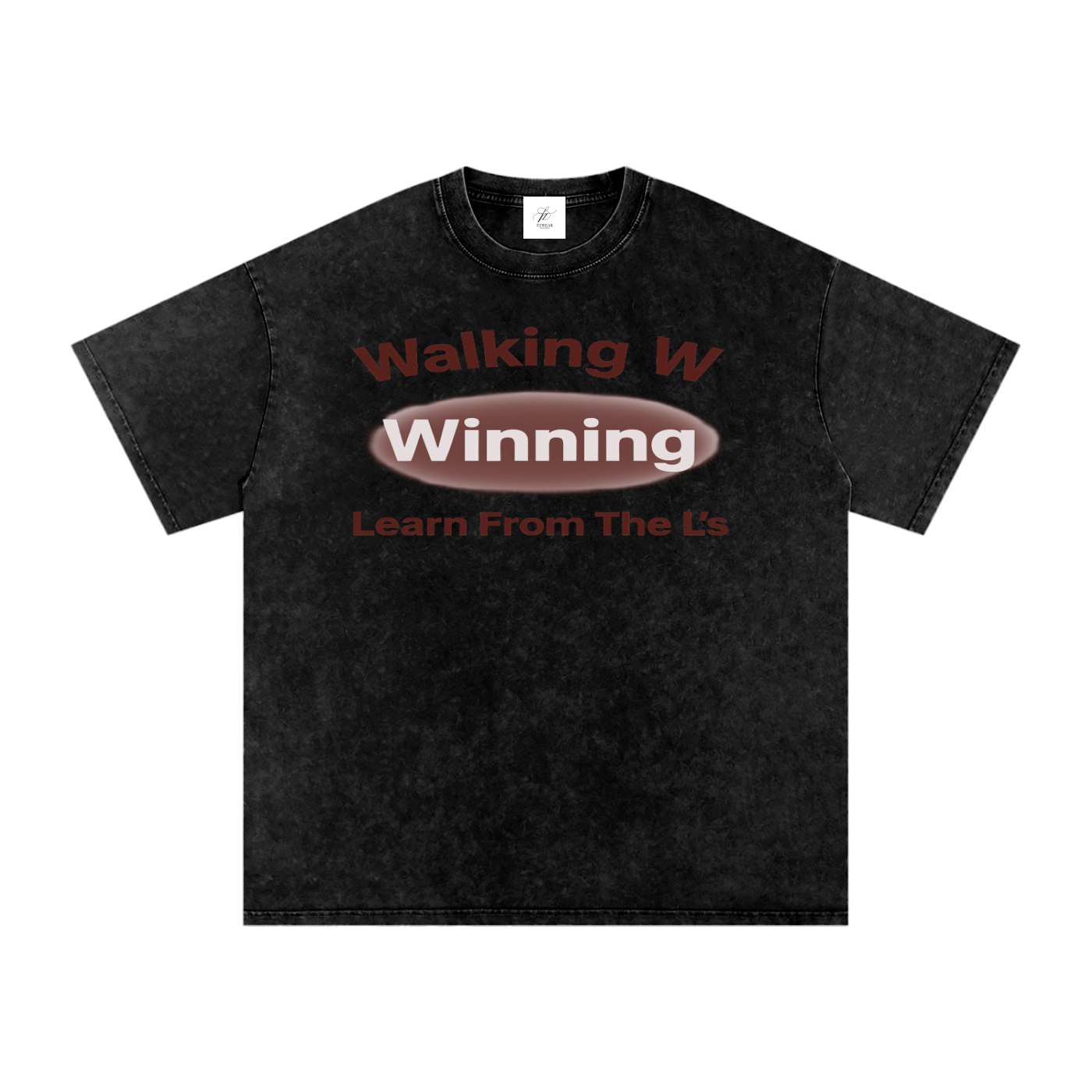 FZ Unisex Acid Wash Winning Oversize Tee