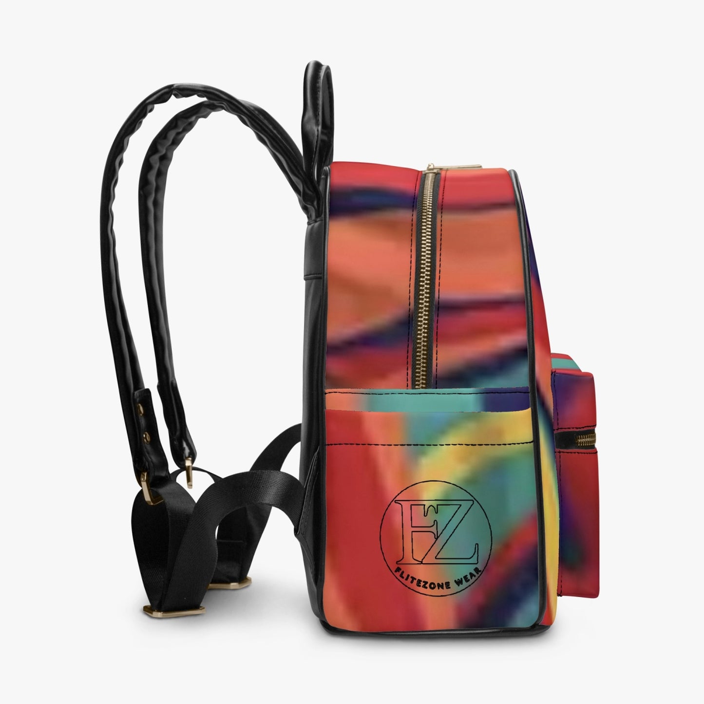 FZ African Printed PU Backpack