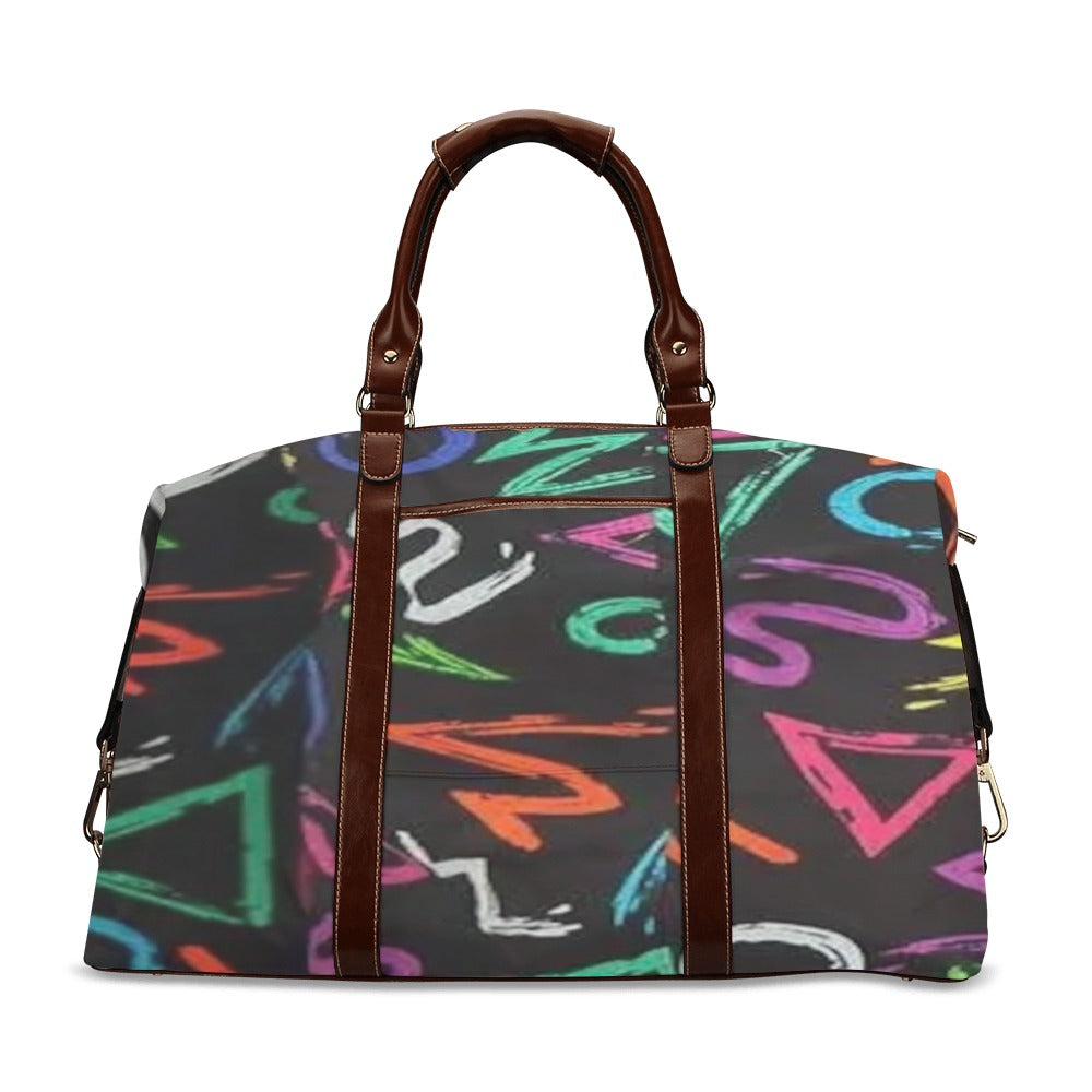 FZ AFRICAN ABSTRACT PRINT FLIGHT TRAVEL BAG 2