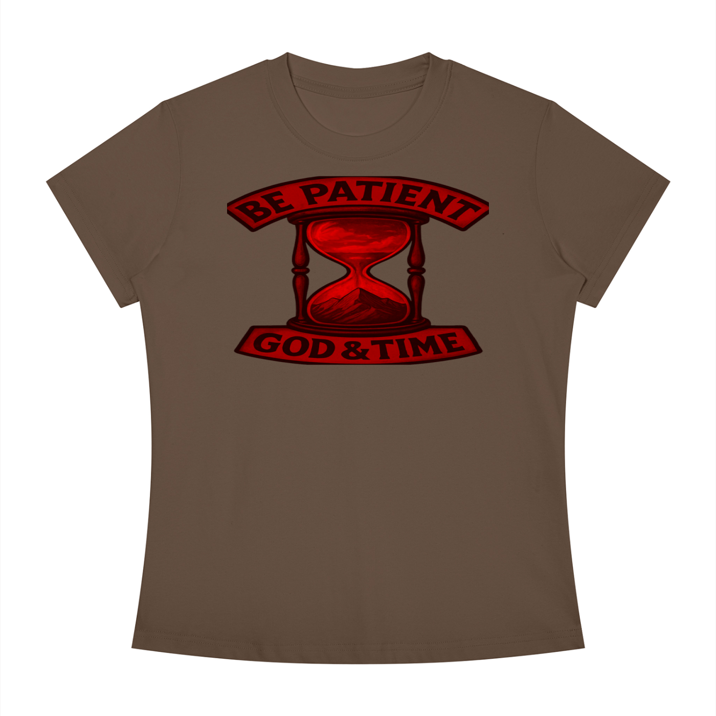 FZ Women's Slim Fit God & Time Crewneck Tee