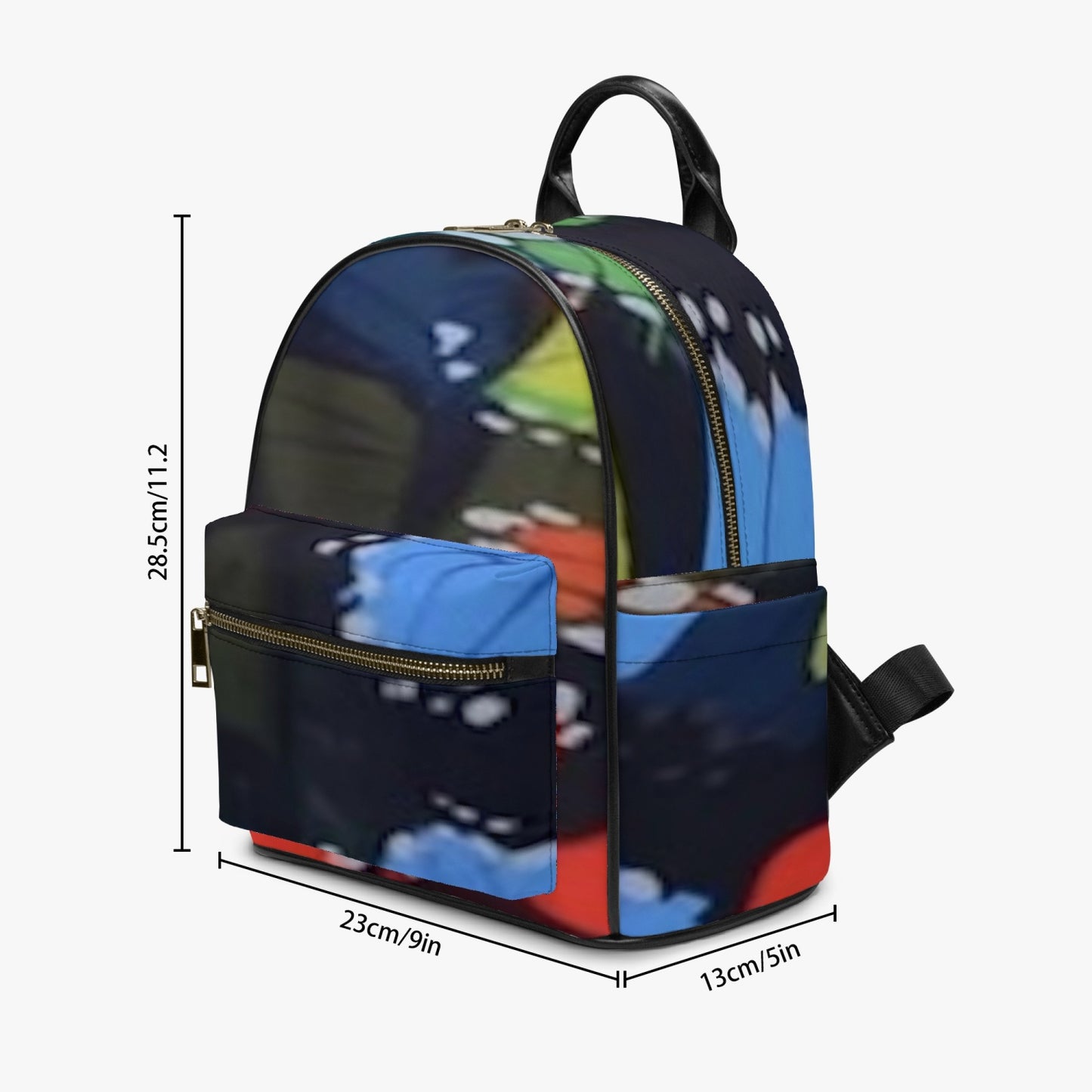 FZr Printed PU Backpack