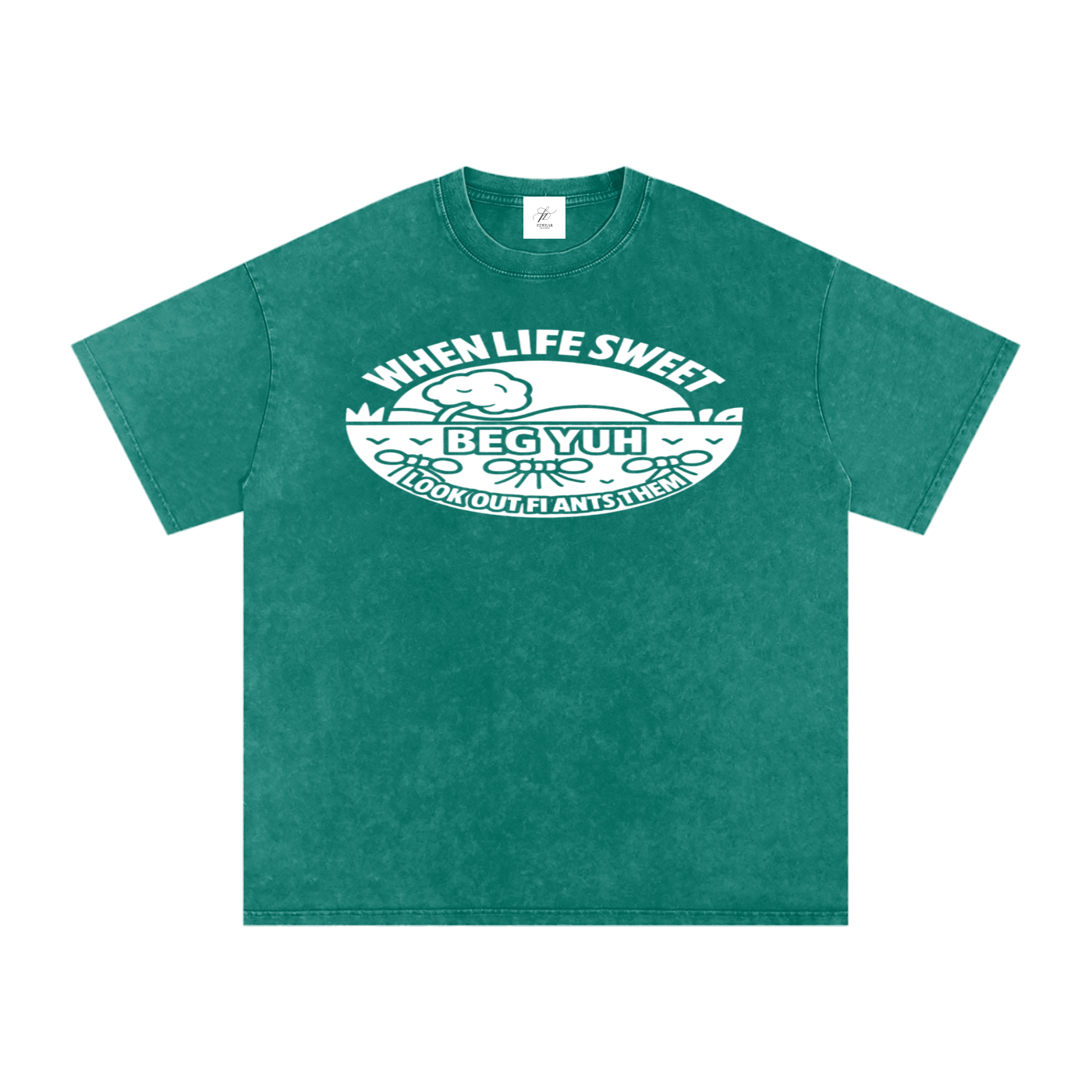FZ Unisex Acid Wash Oversize Tee