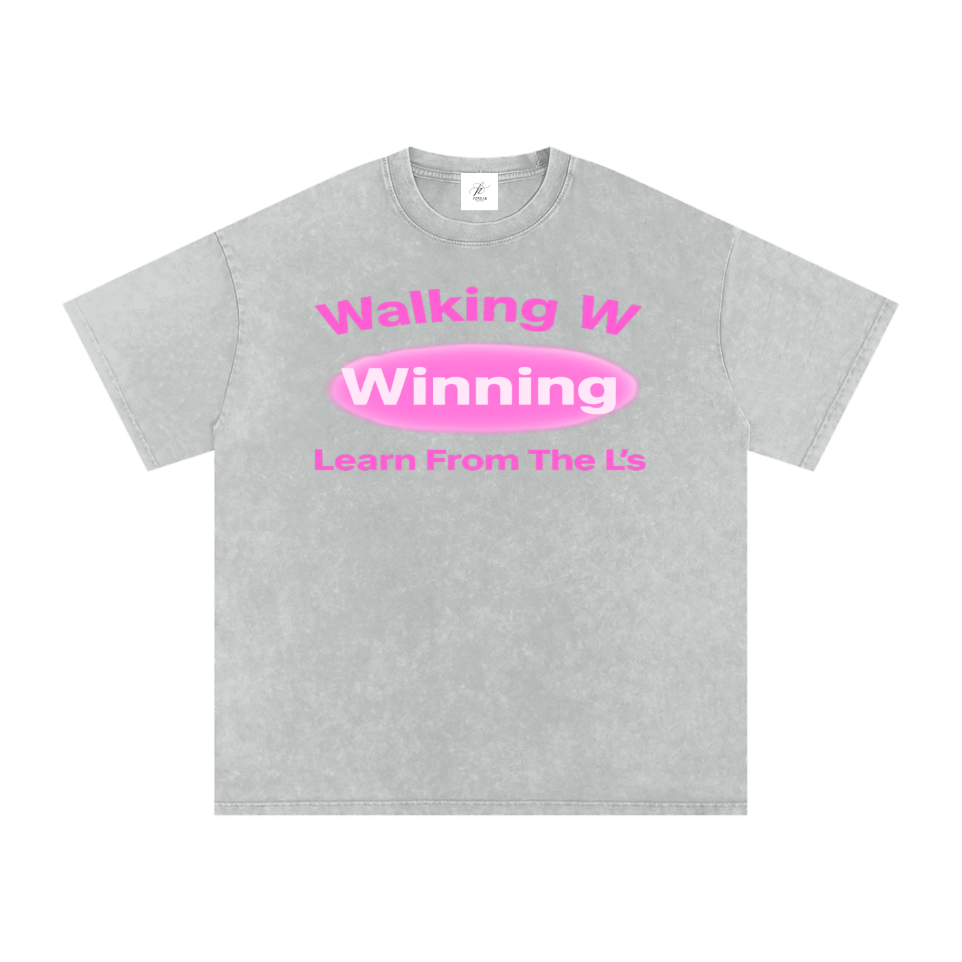 FZ Unisex Acid Wash Winning Oversize Tee