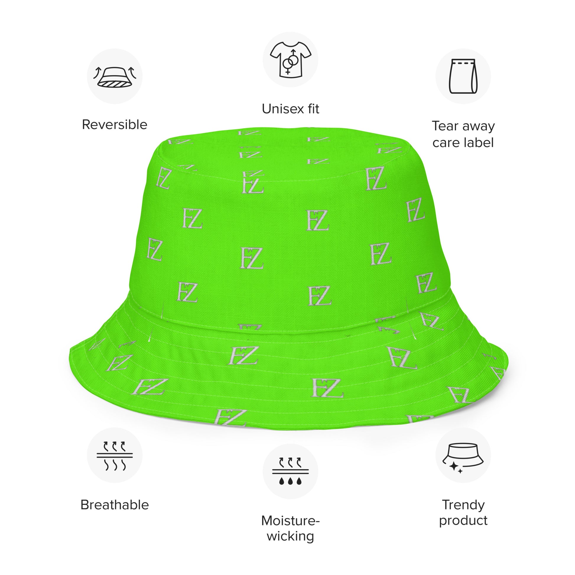 FZ Unisex Reversible bucket hat - FZwear