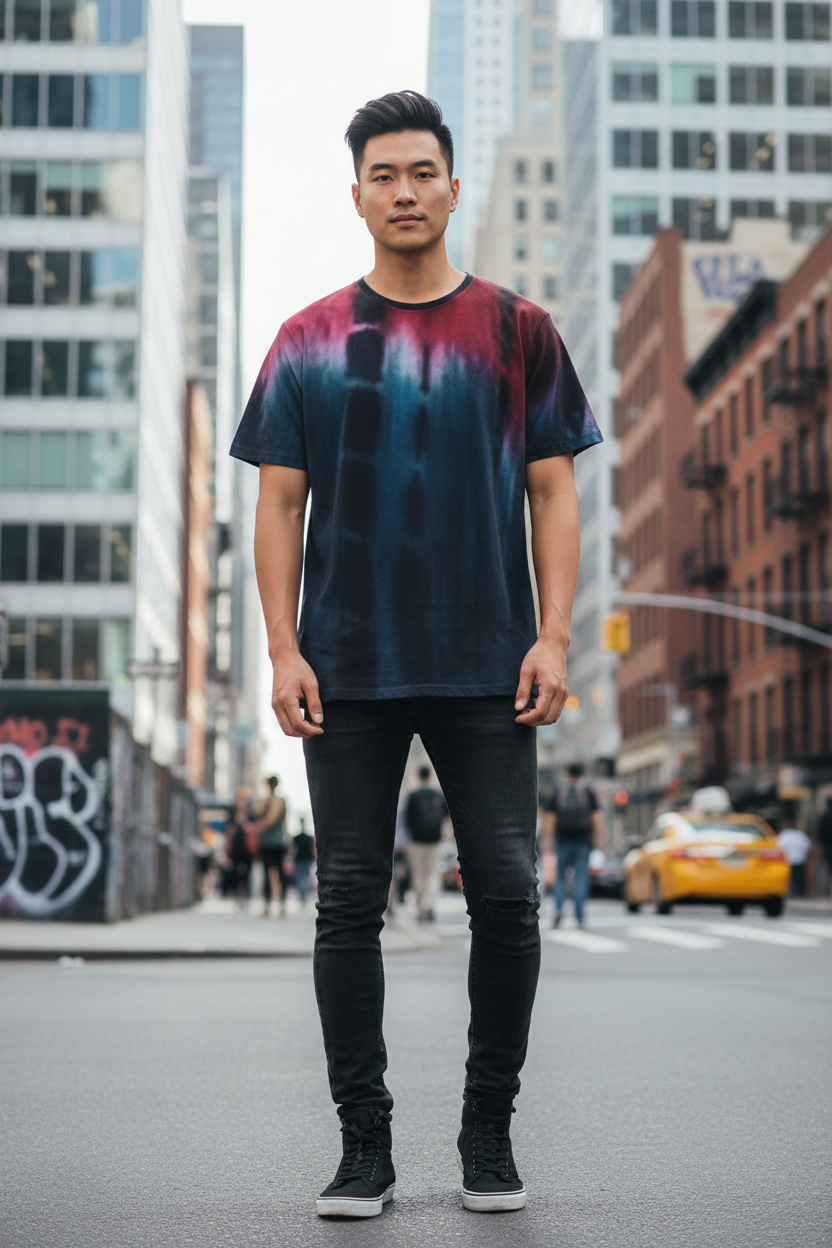 Asian male model lifestyle