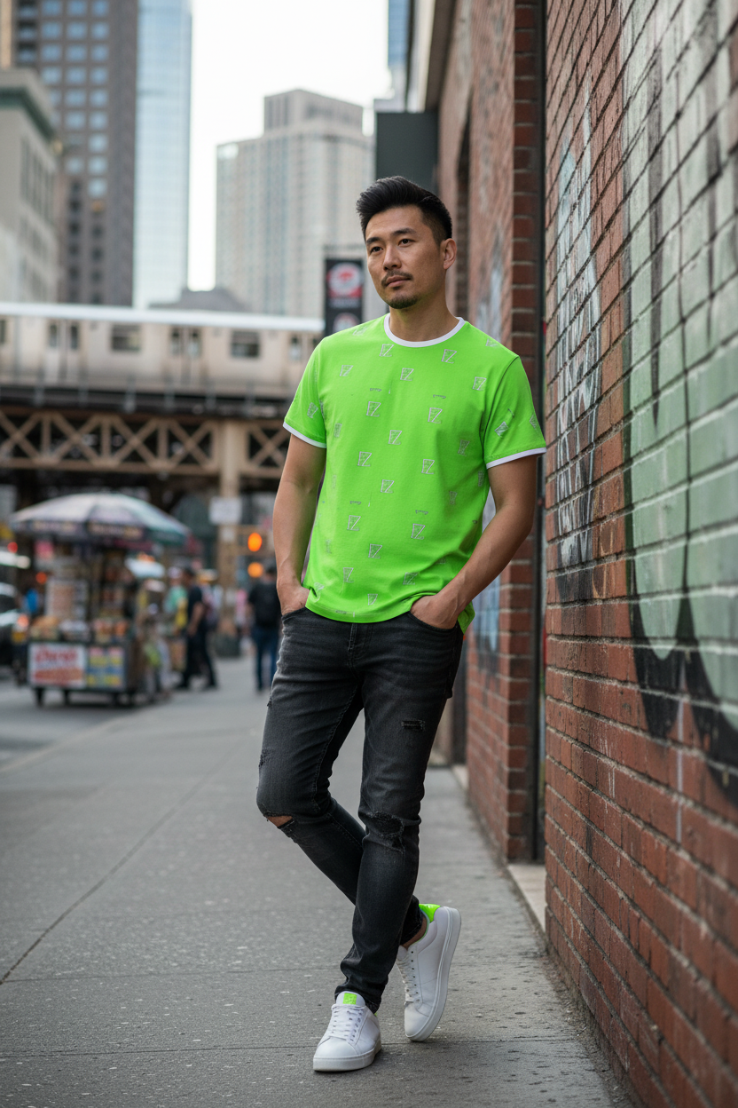 Asian male model lifestyle
