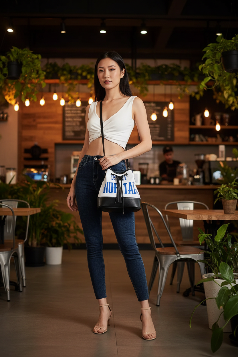 Asian model - Crossbody - Café
