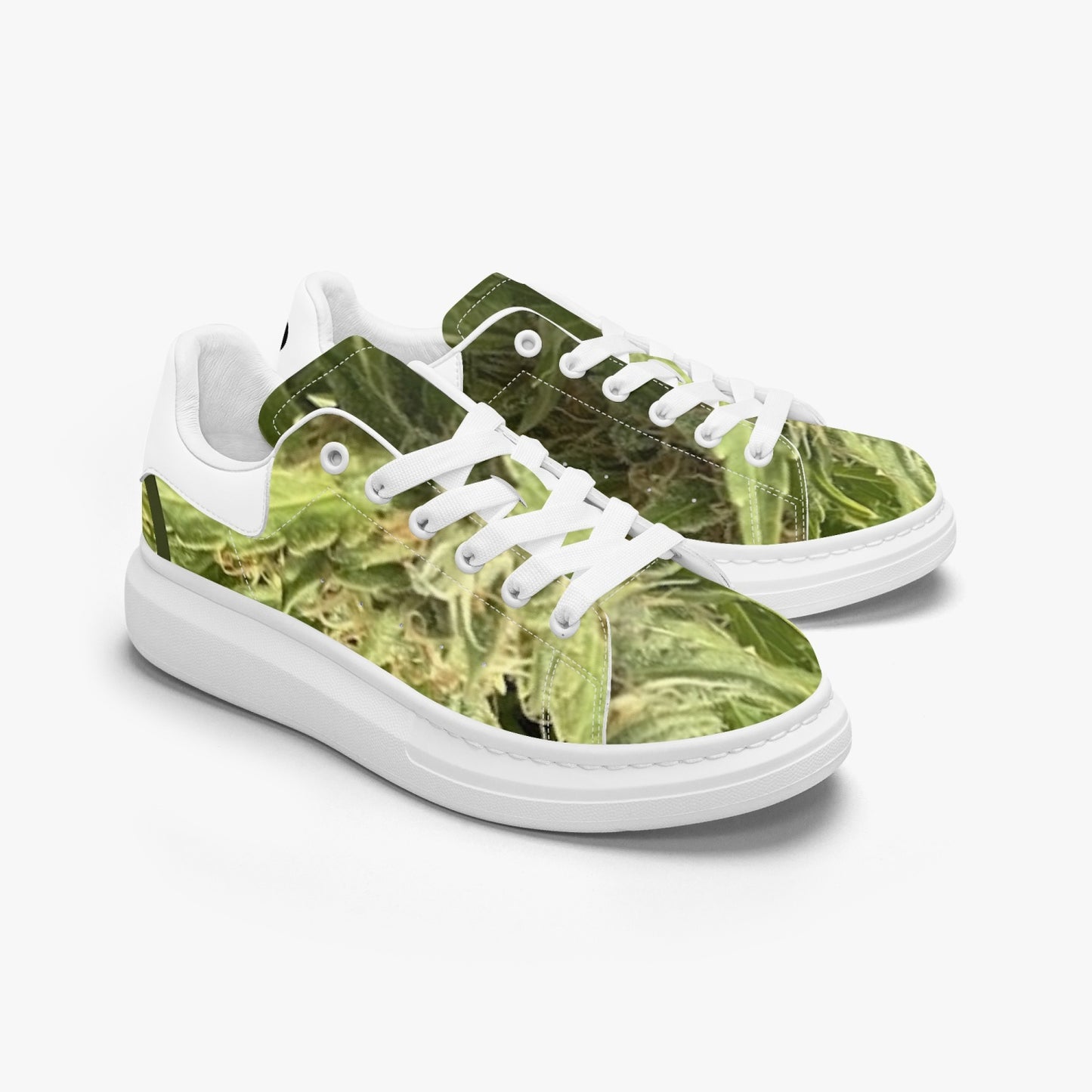 FZ Unisex Weed Leather Oversized Sneakers