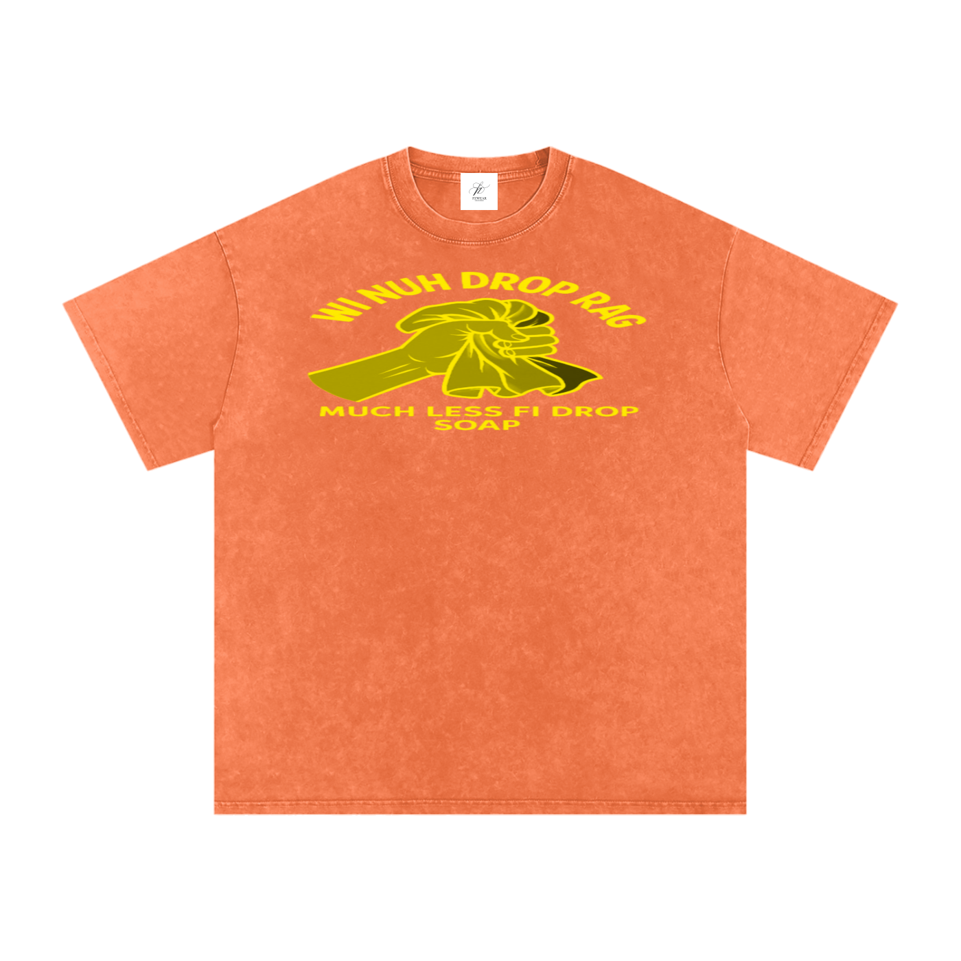 FZ Unisex Acid Wash Rag Oversize Tee