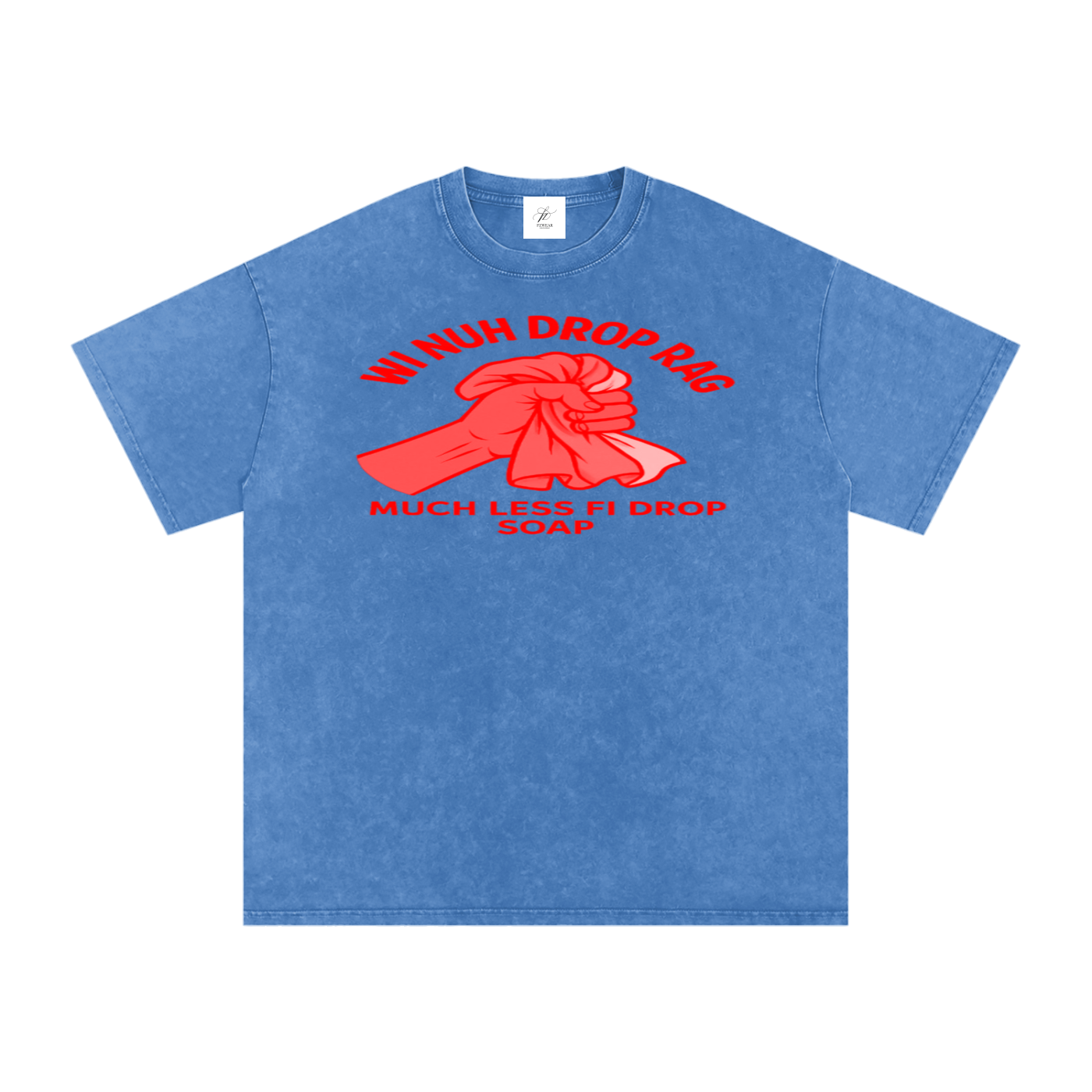 FZ Unisex Acid Wash Rag Oversize Tee