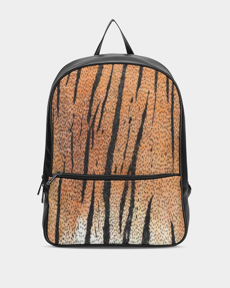 FZ AFRICAN TIGER PRINT Classic Faux Leather Backpack - FZwear