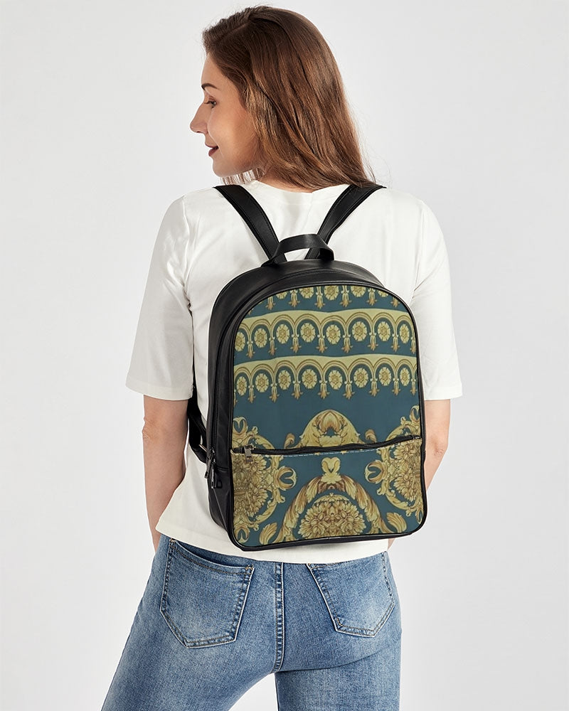 FZ AFRICAN PRINT Classic Faux Leather Backpack