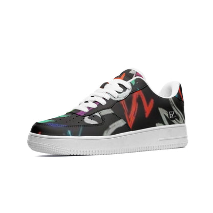 FZ African Print Unisex Low Top Leather Sneakers - FZwear