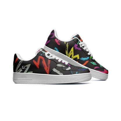 FZ African Print Unisex Low Top Leather Sneakers