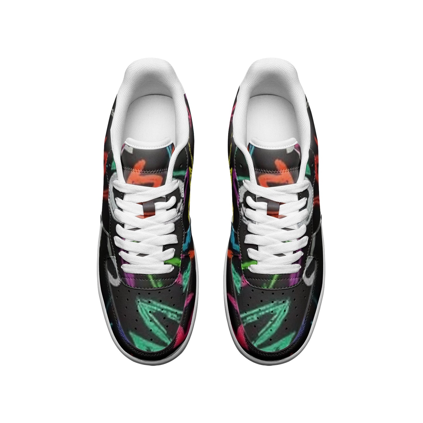 FZ African Print Unisex Low Top Leather Sneakers
