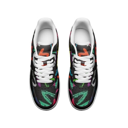 FZ African Print Unisex Low Top Leather Sneakers - FZwear