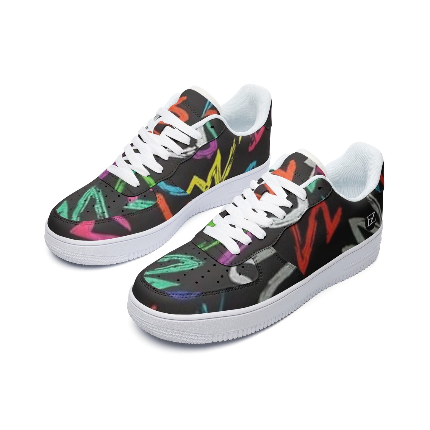 FZ African Print Unisex Low Top Leather Sneakers