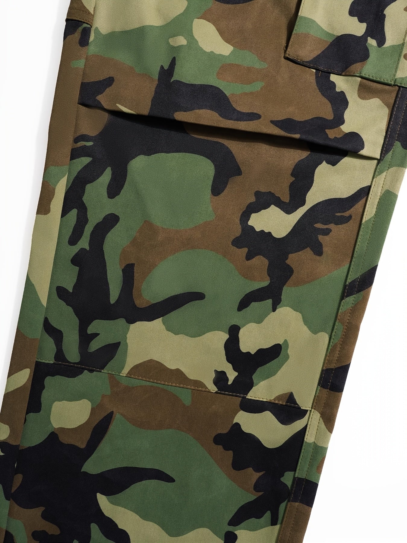 FZ Women's Camo Print Casual Street Style Elastic Waist Cargo Pants