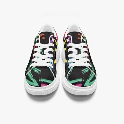FZ African Print Unisex Leather Oversized Sneakers