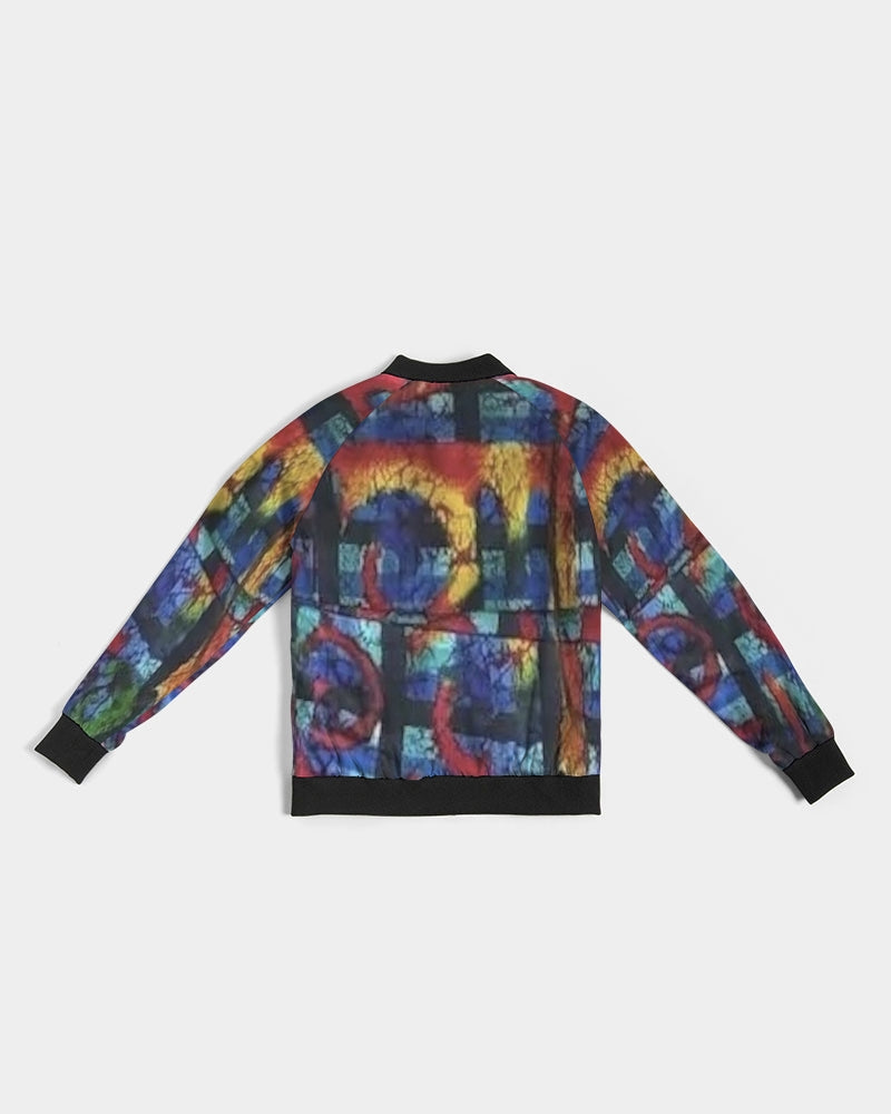 FZ AFRICAN ABSTRACT PRINT Women's Bomber Jacket