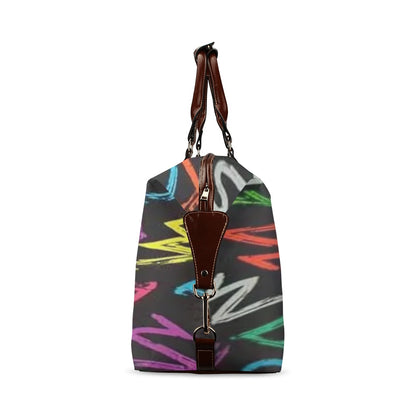 FZ AFRICAN ABSTRACT PRINT FLIGHT TRAVEL BAG 2