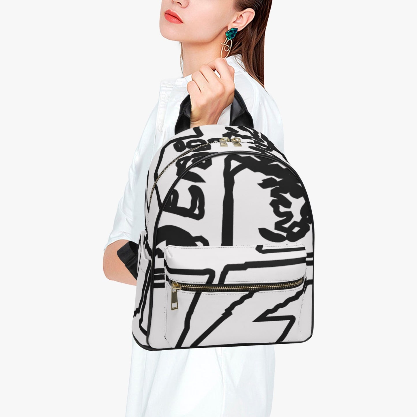 FZ Printed PU Backpack - FZwear