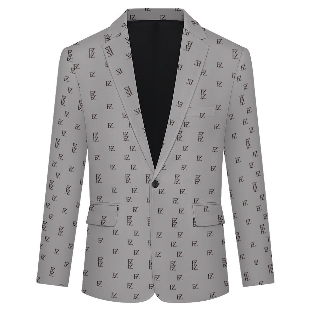 Custom Men's Long Sleeve Single Button Suit Blazer Coat