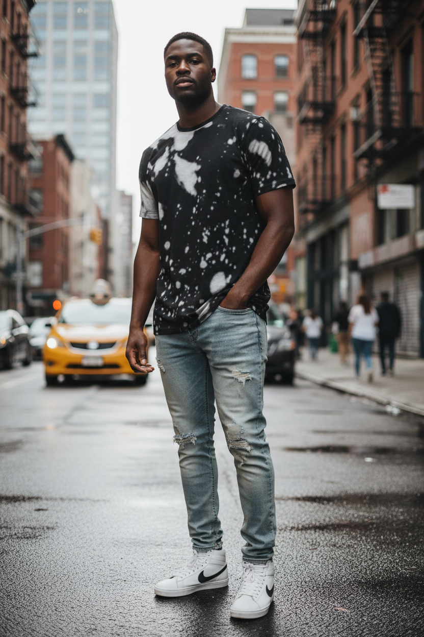 Black male model lifestyle