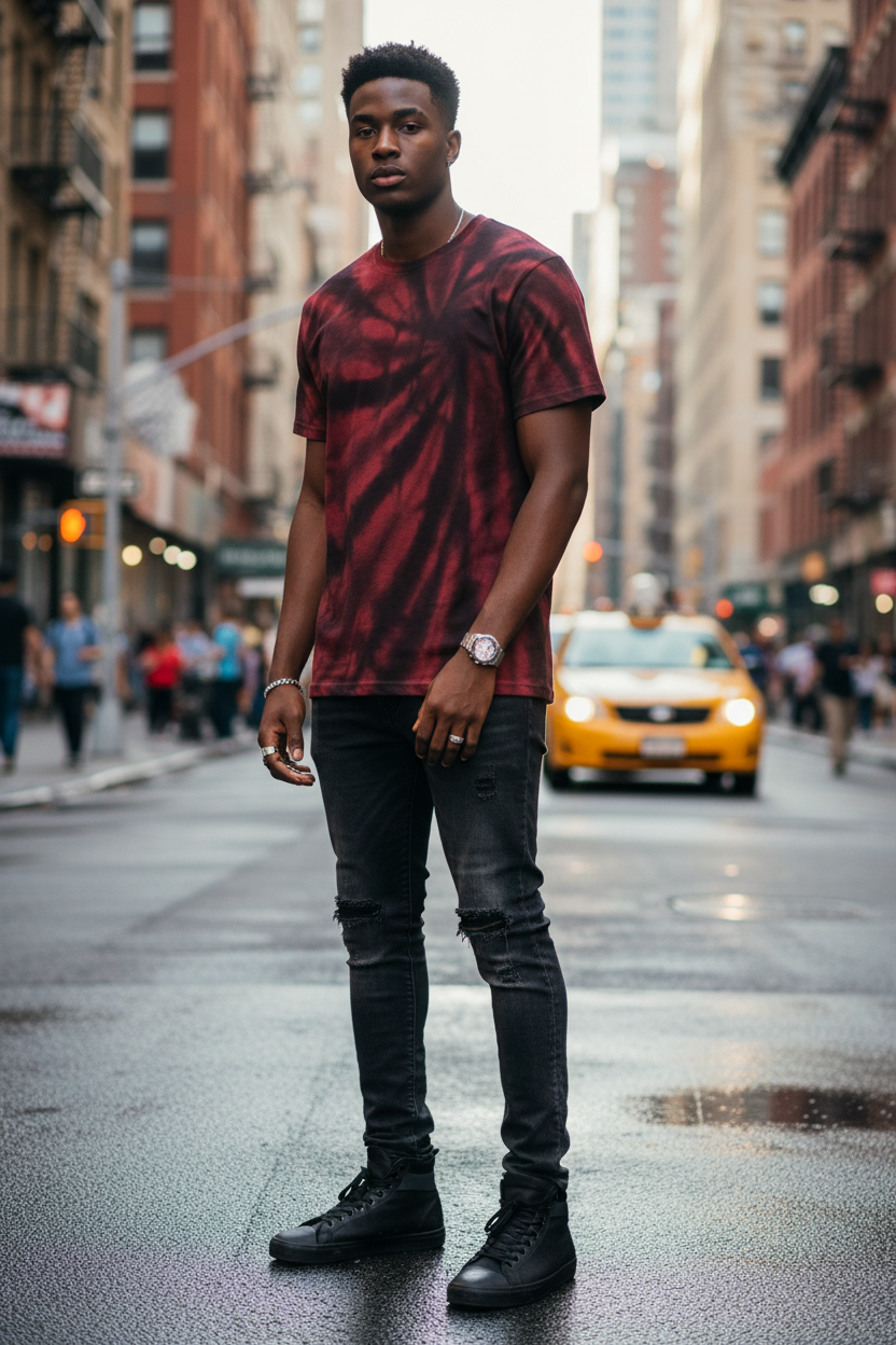 Black male model lifestyle